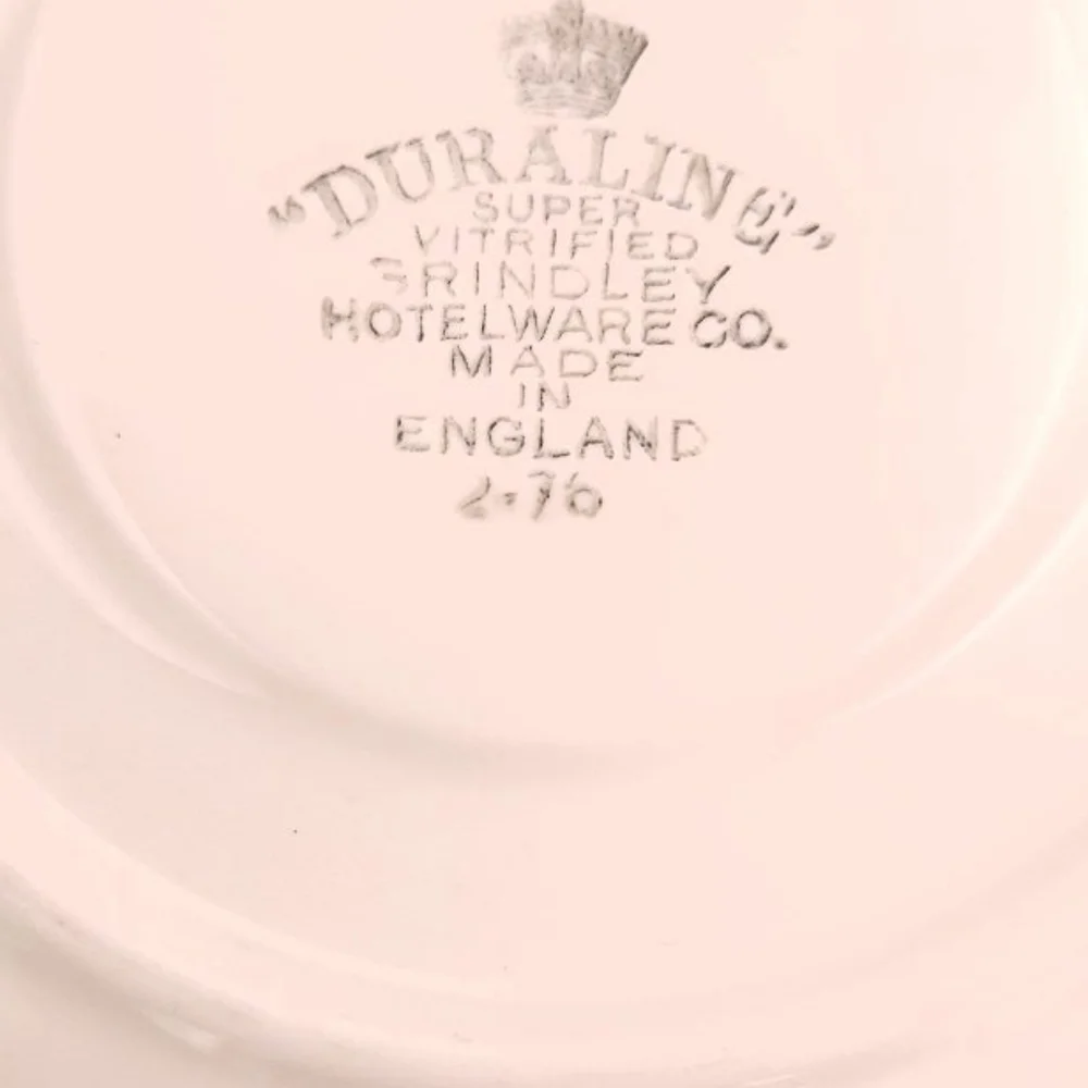 Vintage Grindley Duraline Hotelware Cup & Saucer